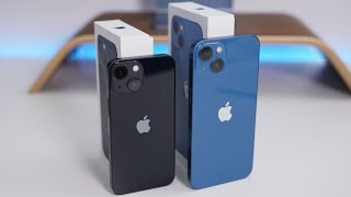 iPhone 13 and iPhone 13 mini  Unboxing Setup and First Look [upl. by Seroled]