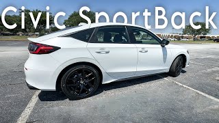 2024 Honda Civic Sport Hatchback 20 Review 1 Week Later  Accelerated Tuesdays [upl. by Adnotal]