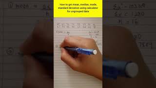 QMT181 Getting mean median mode standard deviation for ungrouped data [upl. by Aivun560]