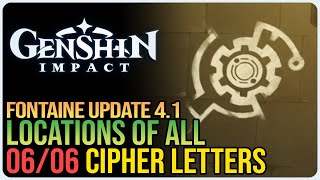 All Cipher Letter Locations Genshin Impact [upl. by Elfstan]