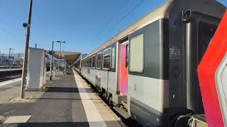 départ de lintercités en gare de Clermont Ferrand bb 26024  bb 26138  corail carmillon [upl. by Amikahs]