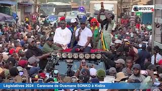 🛑Législatives 2024  Une foule immense accueille Sonko à Kidira [upl. by Tsiuqram905]