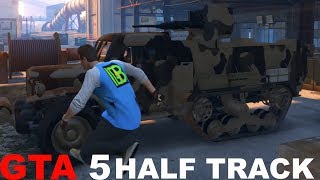 GTA 5 GUNRUNNING DLC GAMEPLAY HALF TRACK SPECIAL MISSION DISCOUNT [upl. by Norrabal]