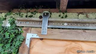 How to build a Barn Door Track for cheap [upl. by Zilla817]