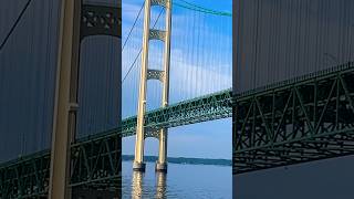 Mackinac bridge  the longest suspended bridge in the Northern Hemisphere 😁 bridge michigan [upl. by Tini]