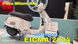 Vespa GTS Supertech 310 HPE ABS ASR 2025 Walkaround  EICMA 2024 Fiera Milano Rho [upl. by Ayikat]