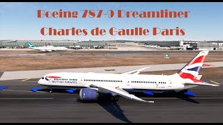 MSFS 2020 Horizon Sim B7879 ILS Land Charles de Gaulle Paris [upl. by Ocirrej391]