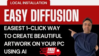 Easiest 1click way to create beautiful artwork on your PC using AI  EasyDiffusion [upl. by Kabab11]