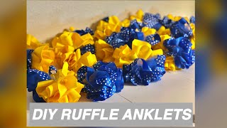 DIY RuffleTutu Anklets [upl. by Fruma]