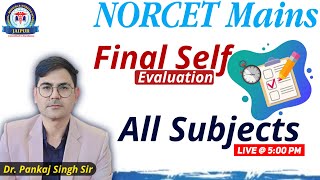 NORCET Mains  Important MCQs Class By Dr Pankaj Singh Sir [upl. by Zasuwa]