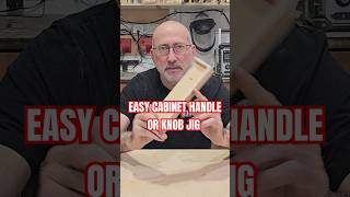 Easy Cabinet knob or handle jig cabinetmaking diy woodworking [upl. by Nhguaved]