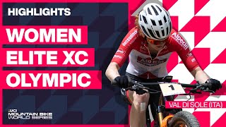 Val di Sole  Women Elite XCO Highlights  2023 UCI MTB World Cup [upl. by Kantor718]