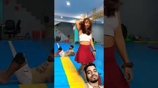 Powerpack Performance gymnast acrobatics action stunt viralshortcouplegoals webster flip [upl. by Nethsa]