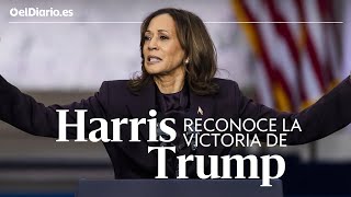 KAMALA HARRIS reconoce la victoria de TRUMP quotDebemos aceptar los resultadosquot  ELECCIONES EEUU [upl. by Weisbrodt]