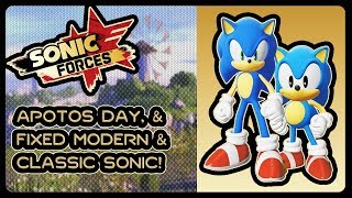 SONIC FORCES  Apotos Day Stage Mod w Fixed Modern amp Classic Sonic Physics 4K60fps Unleashed [upl. by Enawtna]