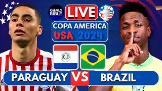 🔴PARAGUAY vs BRAZIL LIVE  COPA AMERICA 2024  Full Match LIVE Today [upl. by Teerpnam]