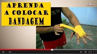 Como colocar bandagem na prática [upl. by Terbecki]