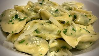 Tortelloni di Ricotta ed erbette con pecorino RICETTA  passaggi visivi [upl. by Porta711]