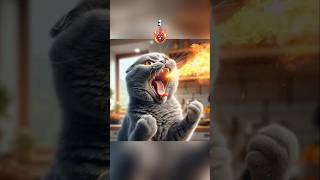 Feel the spicy chicken  🍗🌶️ cat cutecat funny [upl. by Malka472]