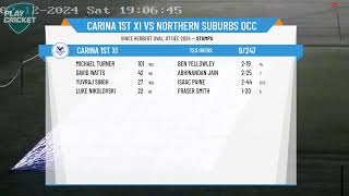 Carina 1st XI v Northern Suburbs DCC [upl. by Hayifas]