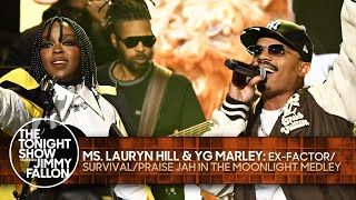 Ms Lauryn Hill and YG Marley ExFactorSurvivalPraise Jah In The Moonlight Medley  Tonight Show [upl. by Almena]