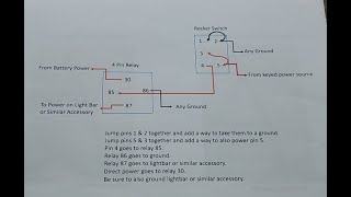 How to Wire a Rocker Switch amp Relay  Simple amp Easy [upl. by Ahoufe]