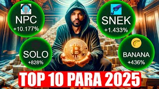 TOP 10 CRIPTOMOEDAS PARA COMPRAR HOJE E LUCRAR EM 2025 [upl. by Donaghue378]