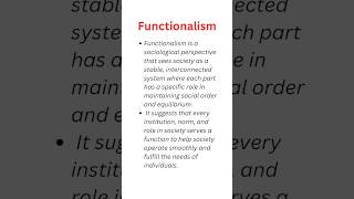 Functionalism  Sociology  NTA UGC NET ntanet ntanetsociology sociology anthropology [upl. by Romilly]