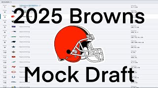 Browns 2025 NFL Mock Draft [upl. by Nalloh]