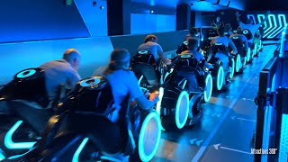 TRON RIDE Front amp Back Row Ridethrough  Magic Kingdom at Walt Disney World 2023 [upl. by Nuahsyd867]