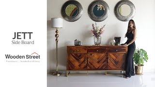 Jett Sideboard  Latest Sideboard Design 2023  Wooden Street [upl. by Inele]