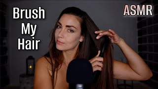 ASMR Brush my Hair 🪮 2 different brushes asmr visualtrigger asmrtriggers [upl. by Aay]