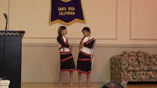 Sirsaya Hegu dance by Ellen and Erin Shrestha Santa Rosa Kastamandap Lions Club Dashain function [upl. by Newberry28]