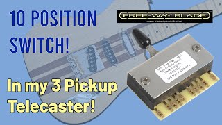 10Way Switch in a 3Pickup Telecaster guitar guitarist fenders telecaster fendertelecaster [upl. by Sidras]