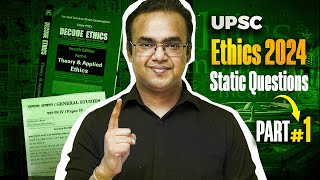 UPSC 2024  Ethics Paper Discussion  Static Questions PART 1 [upl. by Figueroa387]