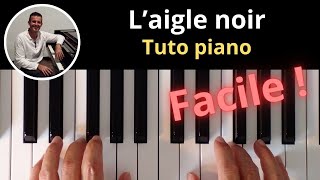 LAIGLE NOIR BARBARA  PIANO TUTORIEL  VERSION FACILE Partition offerte [upl. by Abernathy877]