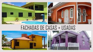 25 IDEIAS de CORES para PINTAR FACHADAS de CASAS  2024 [upl. by Krystin947]