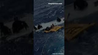 21 Migrants Missing After Boat Capsizes Off Italy [upl. by Imhsar]