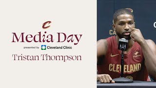 Tristan Thompson  Media Day presented by Cleveland Clinic [upl. by Annyl]