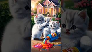 Playing rainbow😍 cat kitten cutecat [upl. by Biernat938]