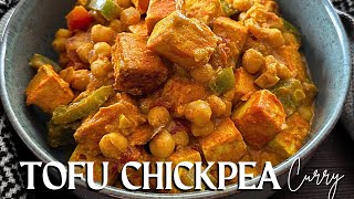 Delicious Tofu Chickpea Curry Recipe  Make Tofu Taste Amazing [upl. by Notgnirra]