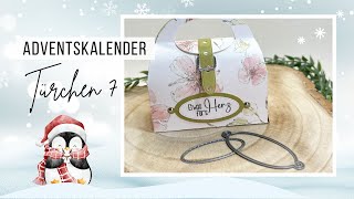 Adventskalender Tag 7  Stanzschblone OvalenSet  Tutorial Geschenktasche [upl. by Ltsyrk]