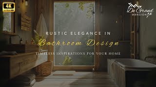 Rustic Elegance in Bathroom Design Timeless Inspirations for Your Home [upl. by Ekram]