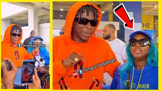 Stonebwoy welcomes Jamaica Dancehall singer Queen Spice Airport for His Jiggle amp Whine videoshoot [upl. by Pitarys]