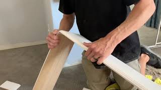 How To Install Baseboards With Rounded Corners  Easy Bullnose Corner Tips [upl. by Ertnod76]