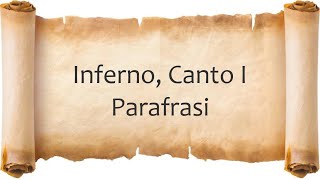 Inferno Canto 1  Parafrasi [upl. by Brendis]