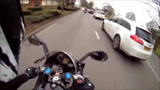 Car and Motorcycle road rage compilation [upl. by Lekkim]