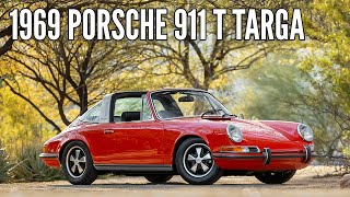 1969 Porsche 911 T Targa  Drive and Walk Around  Southwest Vintage Motorcars [upl. by Fries]