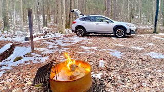 Winter Car Camping in Snow Camping in Winter  ASMR [upl. by Onig]