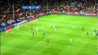 Barcelona vs Real Madrid  full match 1st half 170811 [upl. by Bluefarb]